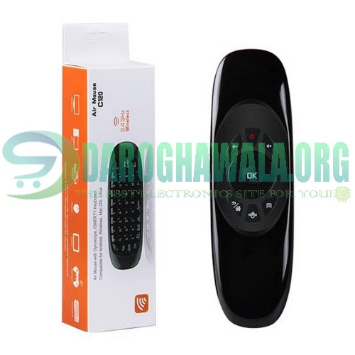 C120 Air Mouse With Mini Keyboard 2.4GHz Android Smart TV Box Windows macOS In Pakistan