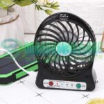 Mini Portable 3 Speed Fan with Light -Operated Fan With 18650 cell in Pakistan