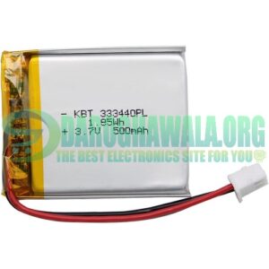 3.7V 500mAh Lithium Polymer Rechargeable Battery In Pakistan