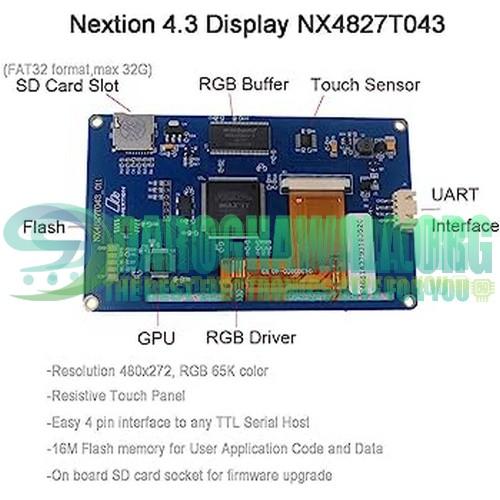 Inch Nextion Tft Hmi Lcd Touchscreen Nx T In Pakistan