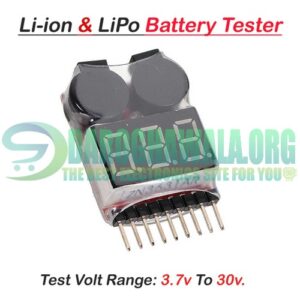 LiPo Buzzer Battery Voltage Indicator Volt Meter Battery Level Tester 1S-8S with Buzzer In Pakistan