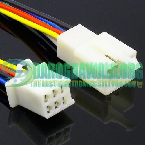 1 Kit 6 Pin Way Electrical Wire Connector Plug Set auto connectors with