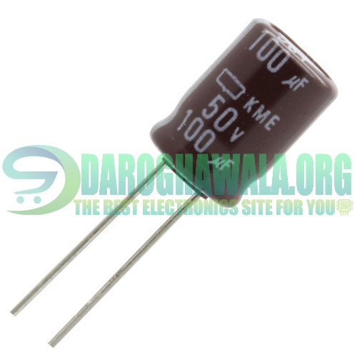 100UF 50V Aluminium Electrolytic Polar Capacitor In Pakistan