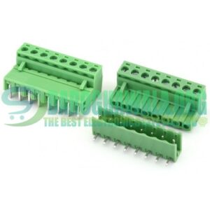 5.08 mm Pitch 8 Pin Right Angle PCB Mount Plug Able Terminal Block Connectors Bent Screw Terminal in Pakistan