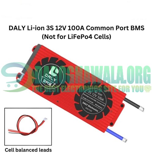 DALY BMS 3S 12V 100A Lithium ion Common Port Battery Protection Module In Pakistan