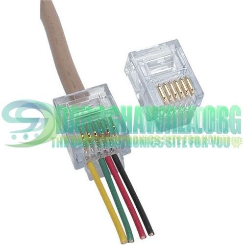 RJ12 6 pin Crimp Connector in Pakistan