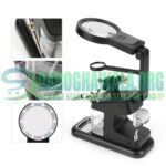 TE-803 Magnifying Glass 10 LED Light Lens Auxiliary Clip Magnifier With Soldering Stand In Pakistan