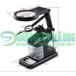 TE-803 Magnifying Glass 10 LED Light Lens Auxiliary Clip Magnifier With Soldering Stand In Pakistan