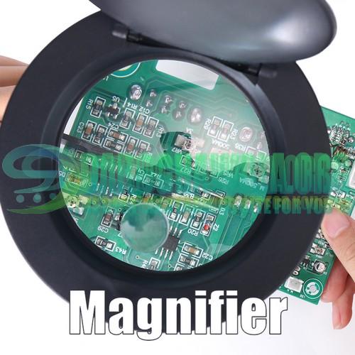 Reading lamp, illumination magnifier magnifying glass with 5x and 10x zoom  in Pakistan