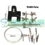 TE-805 Adjustable Helping Hand Soldering Stand Glass Lens 2.5X Magnifier Alligator Clip In Pakistan