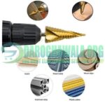 3Pcs HSS Titanium Coated Step Drill Bit Set In Pakistan