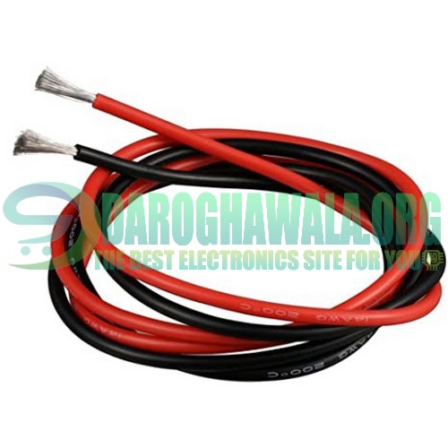 1 Meter Red And Black 10a 220v Flexible Wires In Pakistan