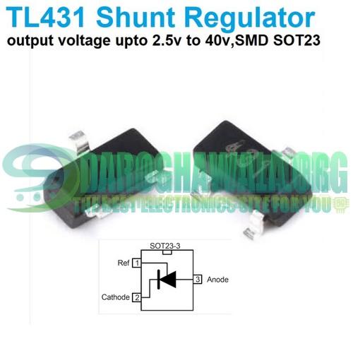 TL431 TL431A 431 SMD Voltage Regulator In Pakistan