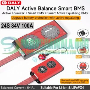 DALY 24S 84V 100A Active Balance Smart BMS With Bluetooth In Pakistan