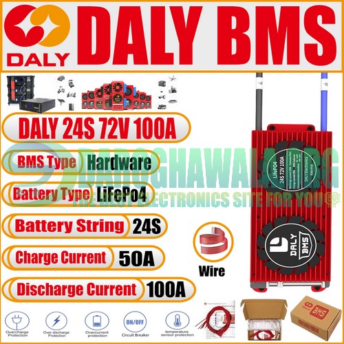 DALY 24S 72V 100A BMS LiFePo4 Battery In Pakistan