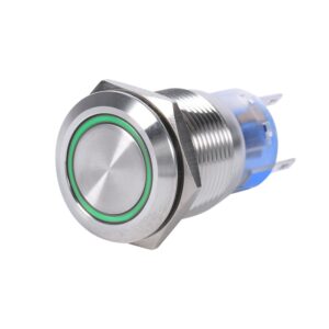 16mm Water Proof Metal Power Switch With Light Push On Push Off Spdt In Pakistan