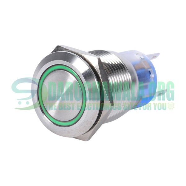 16mm Water Proof Metal Power Switch With Light Push On Push Off Spdt In Pakistan