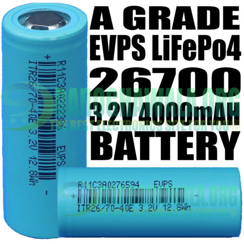 A Grade EVPS LiFePo4 26700 3.2V 4000mAH Battery For EV Scoter EBike Solar Cell In Pakistan