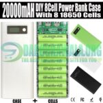 BEST 20000mAH DIY 8 Cell Power Bank Case With 8 18650 Cell In Pakistan