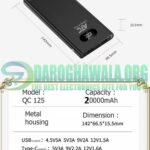 Metal Body QC 125 10000mAh PD 22W Fast Charging Power Bank In Pakistan