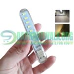 Mini Portable USB 8 LED Light Reading Lamp USB Study Light Night Light In Pakistan