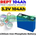 SJY REPT 104Ah 3.2V 100A LiFePO4 Battery Lithium Iron Phosphate Cell For EV Electric Bike Solar Inverter UPS in Pakistan