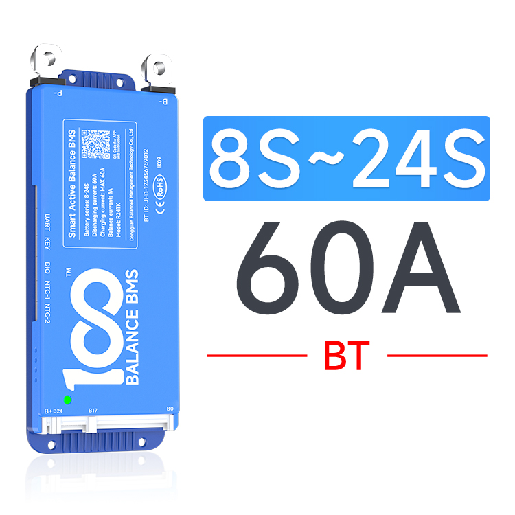 100Balance BMS 60A 8S-24S Smart Active Balance BMS In Pakistan