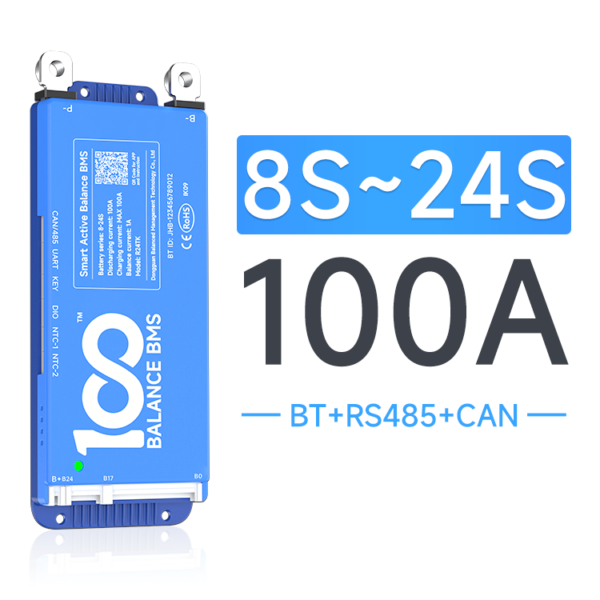 100 Balance BMS 100A 8S-24S CAN Version Smart Active Balance BMS In Pakistan