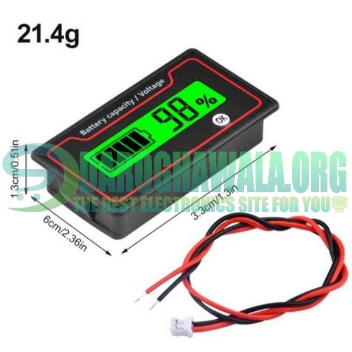 8V-100V Battery Capacity Monitor Indicator Car Motorcycle Digital Voltmeter 