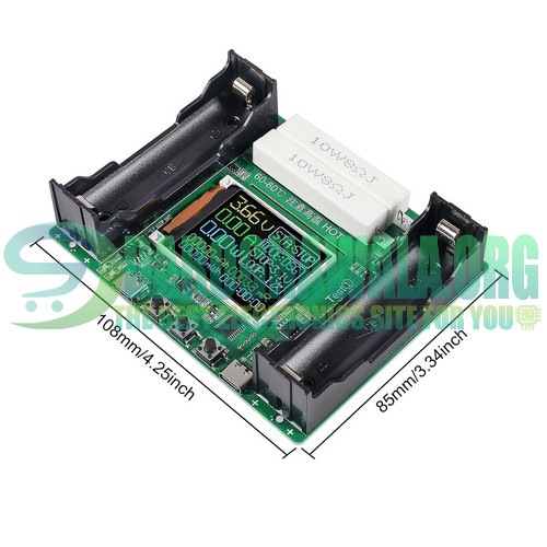 2 Channel Lithium Battery Charge Discharge Capacity Tester Module 