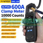 FNIRSI DMC 100 Digital AC DC 600A Clamp Meter Multimeter In Pakistan