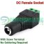 2.1mmx5.5mm DC Female Barrel Connector Power Plug Jack For CCTV Camera In Pakistan