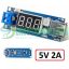 DC To DC 4.5-40V To 5V 2A USB Charger Step down Converter Voltmeter Module In Pakistan